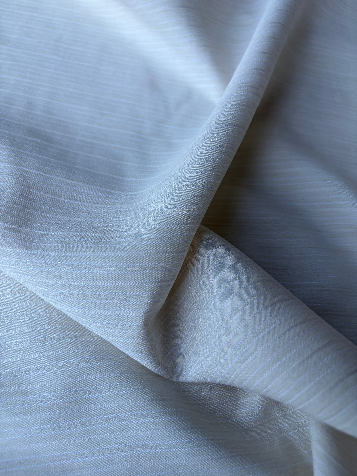 MARGE 011 viscose/silk stripes ecru