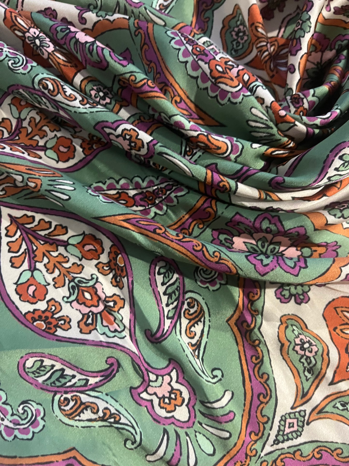 GASPARD 009 silky satin foulard style design