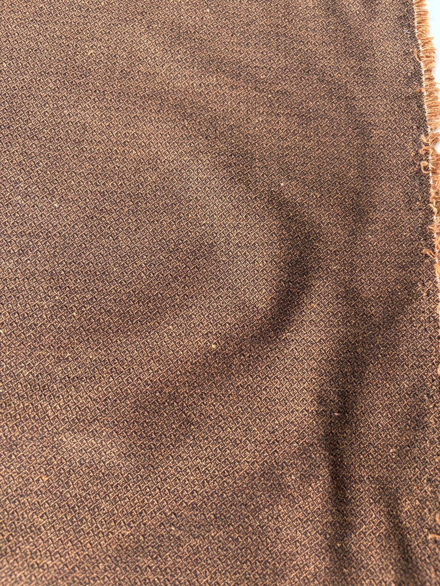 KALDEB 001 cognac coloured stretch fabric