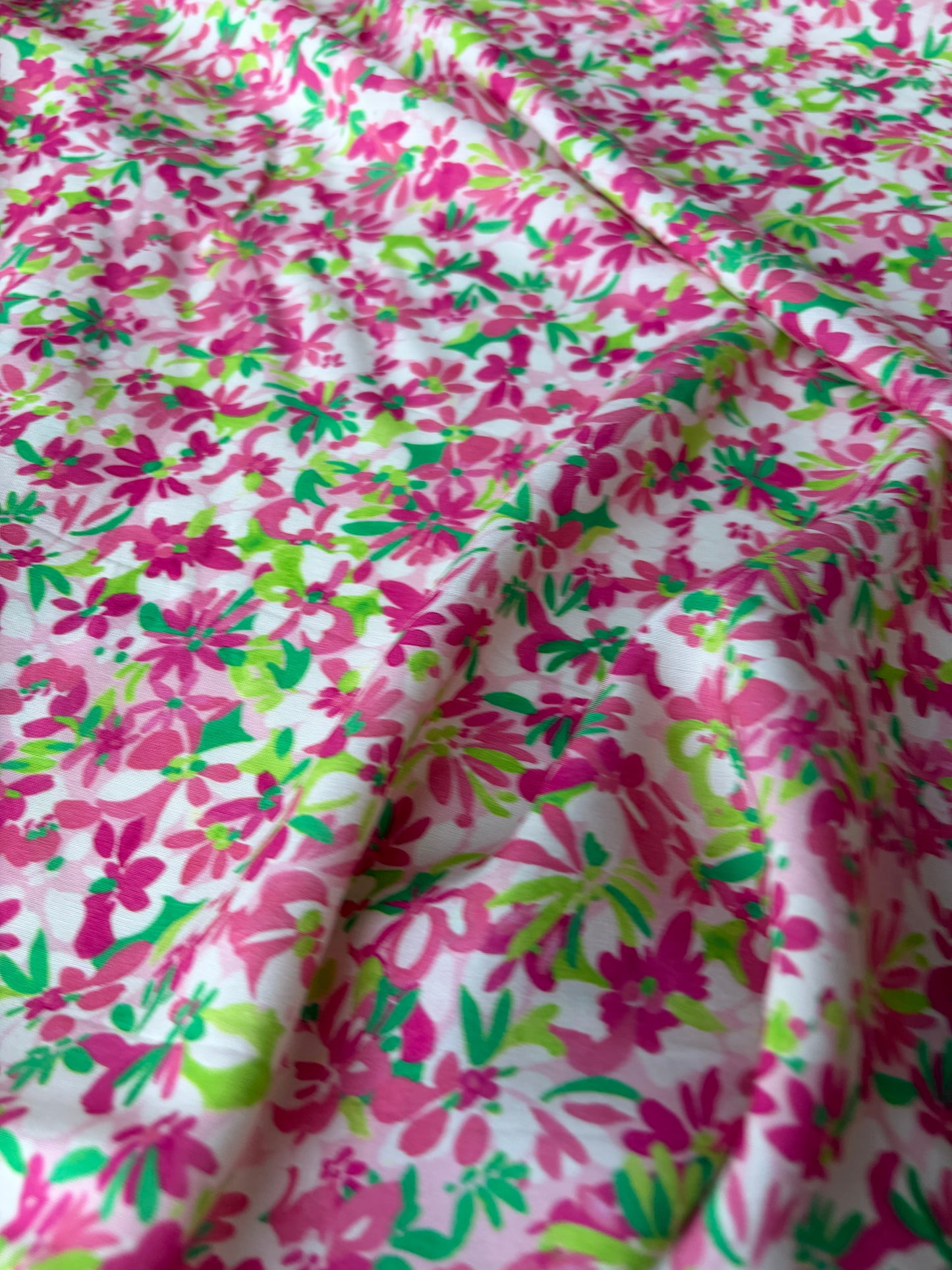 MARGE 015 viscose satin pink flowerfield