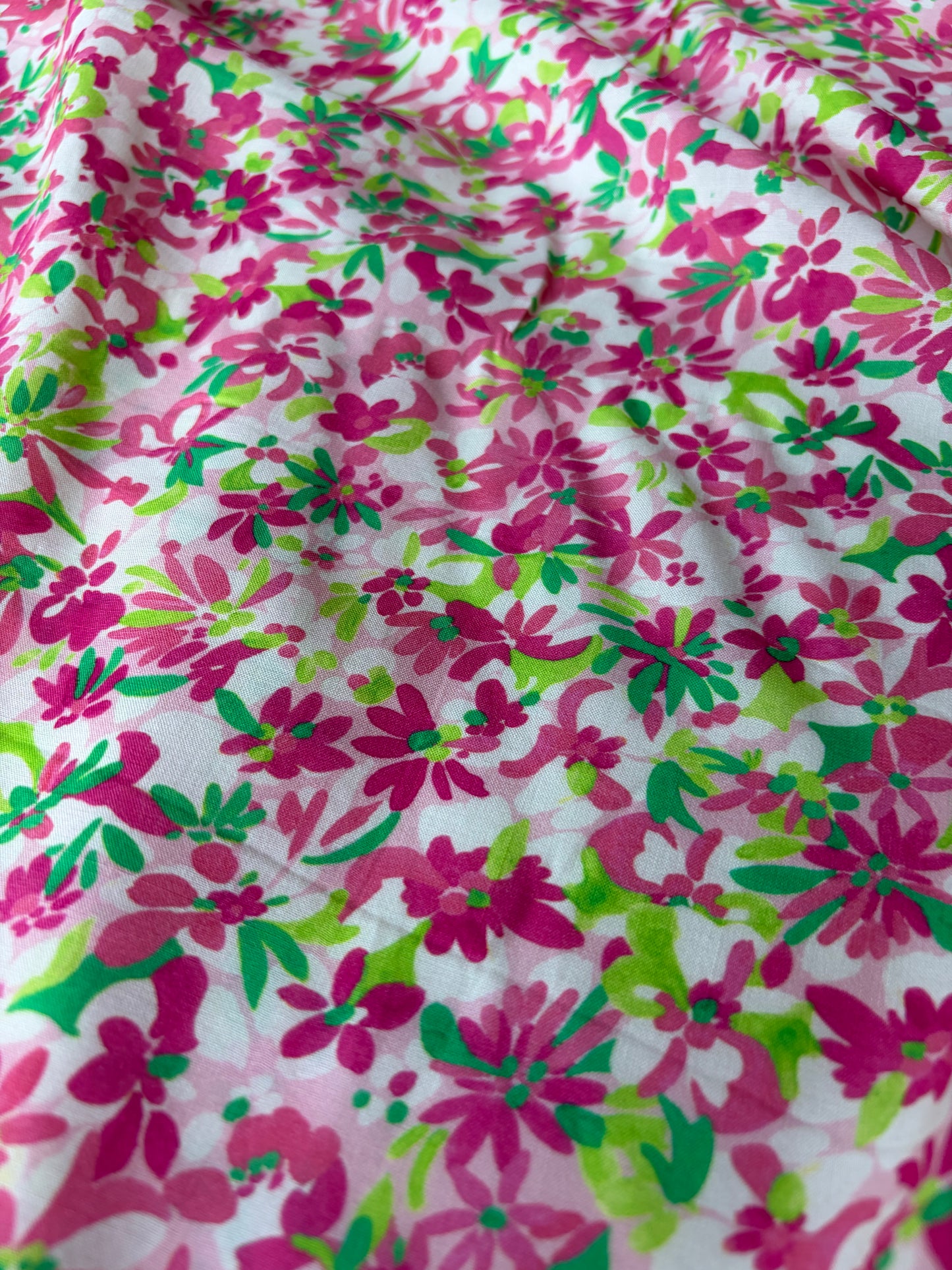 MARGE 015 viscose satin pink flowerfield