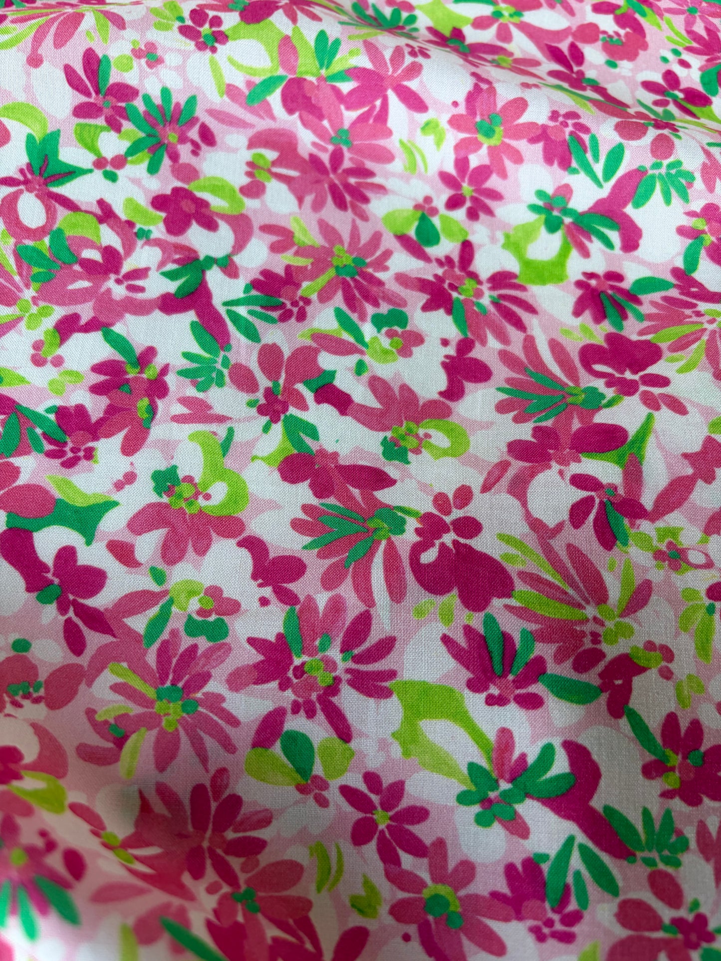 MARGE 015 viscose satin pink flowerfield