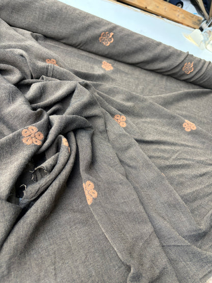 KALEB 003 brown/cognacc light jacquard with wool