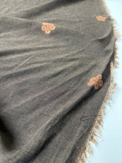 KALEB 003 brown/cognacc light jacquard with wool