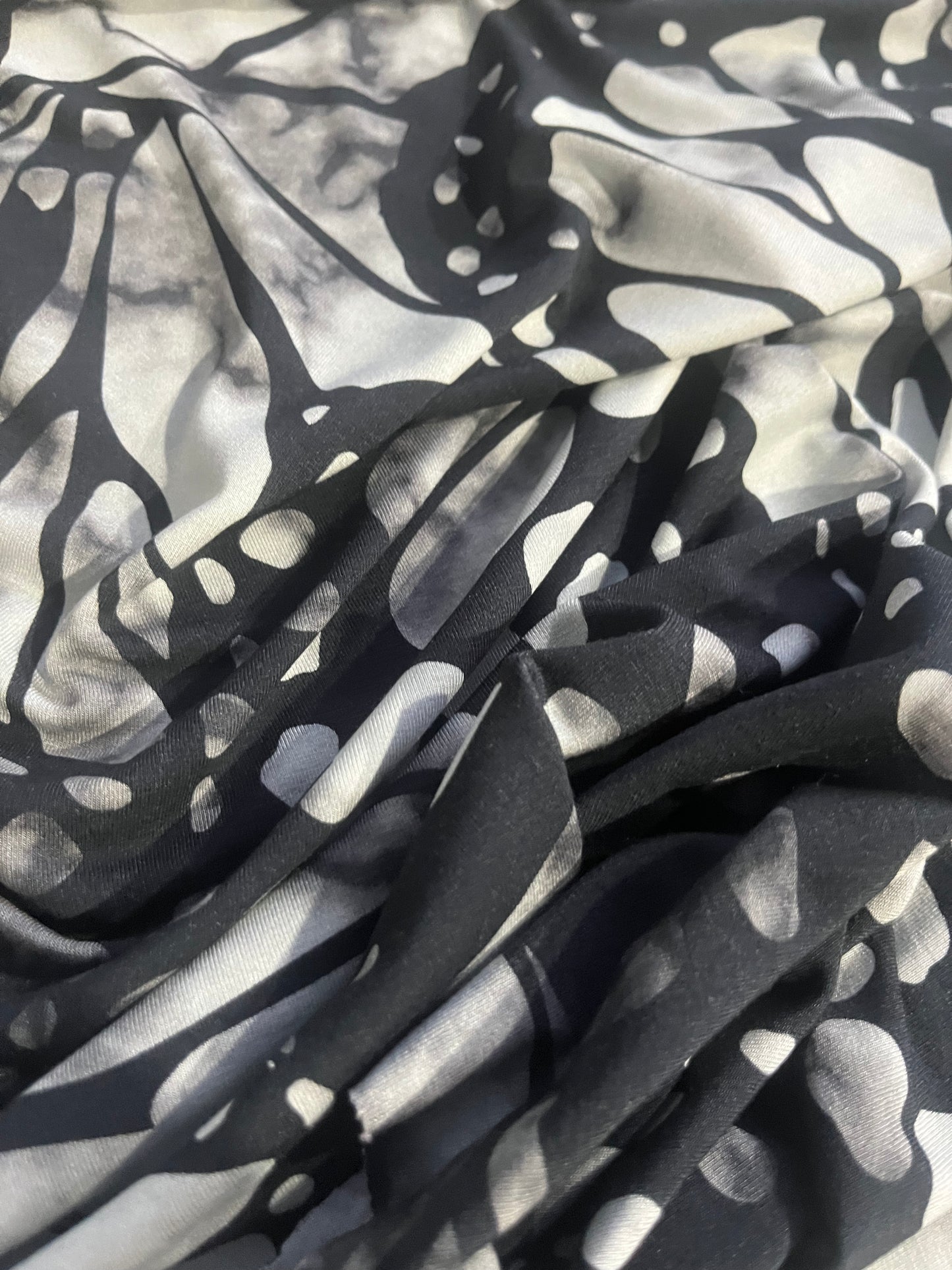 GASPARD 014 single jersey bamboo marble wings
