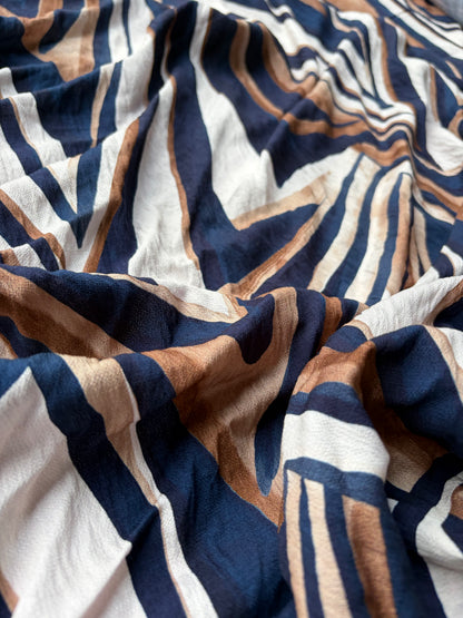 LULU 001 double border zig-zag print