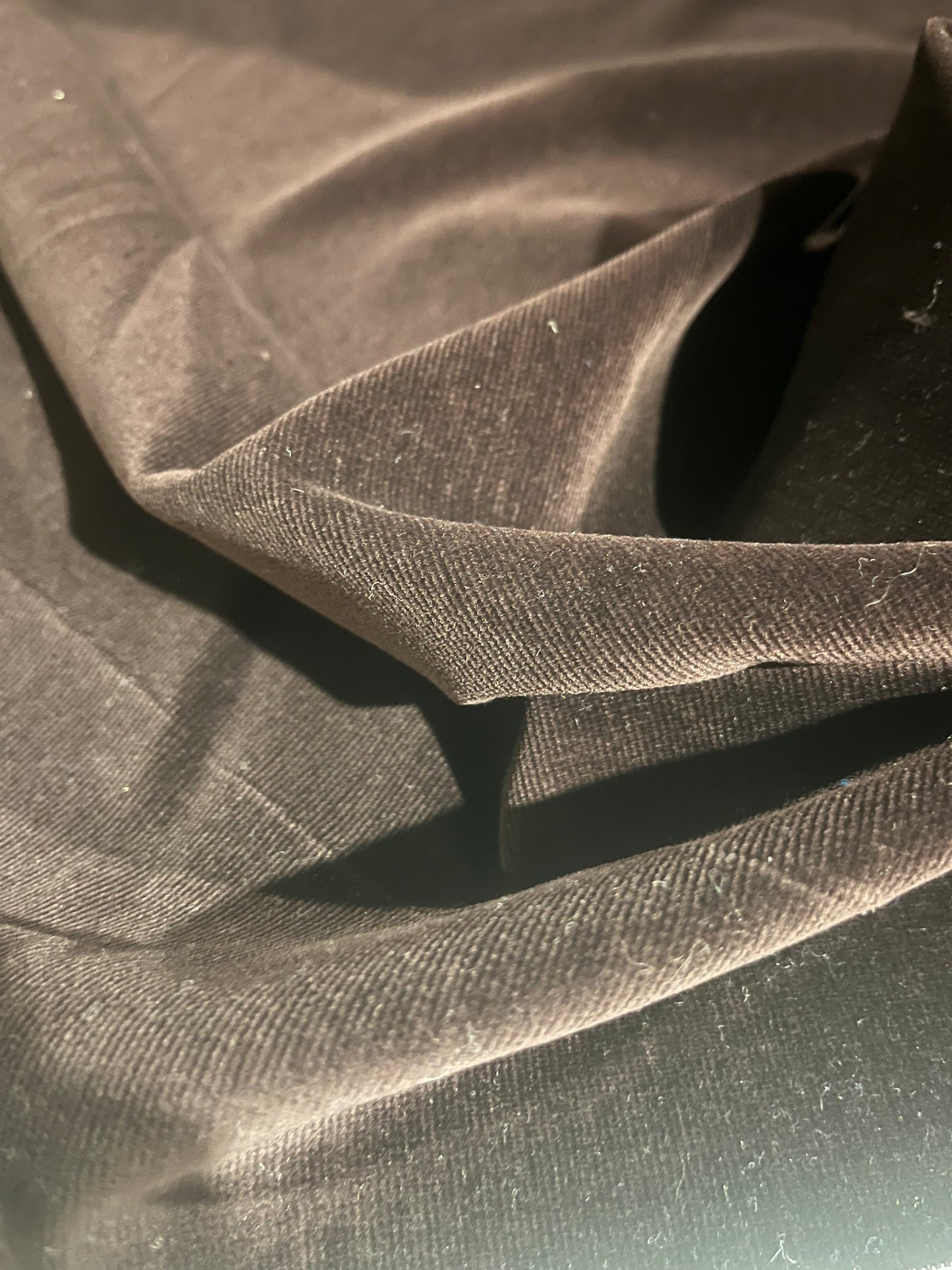 GASPARD 015 cotton velvet babycord stretch dark brown