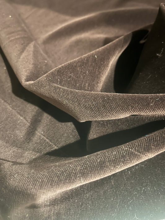 GASPARD 015 cotton velvet babycord stretch dark brown