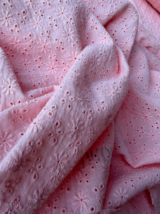 MARGE 017 broderie Anglaise dusty pink
