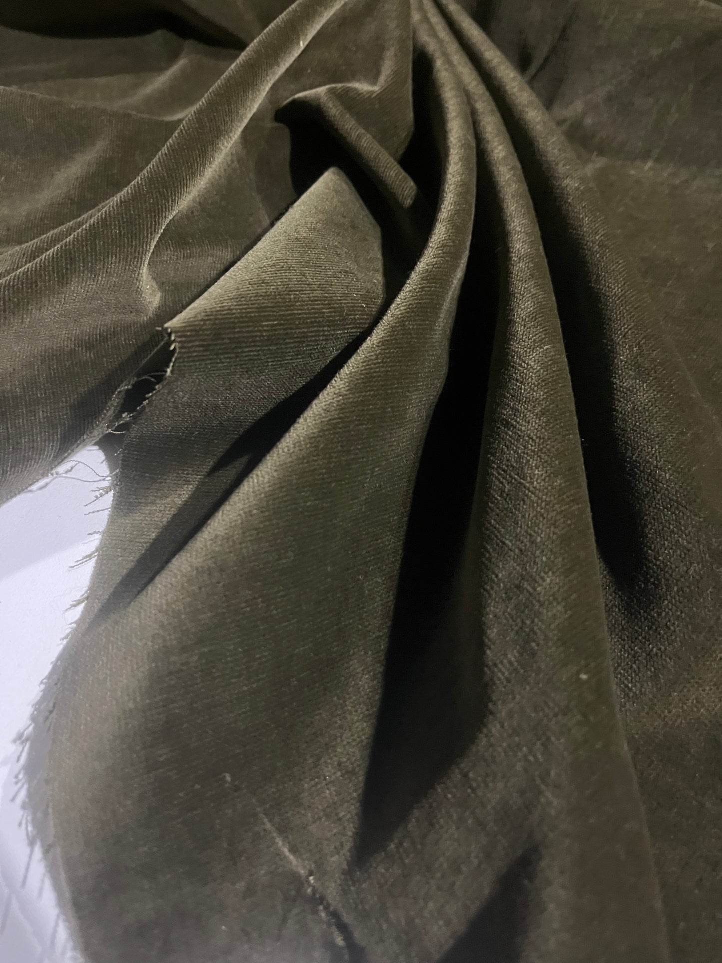 GASPARD 017 cotton velvet babycord stretch khaky