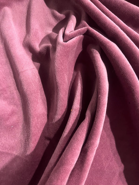 GASPARD 019 cotton velvet babycord old pink