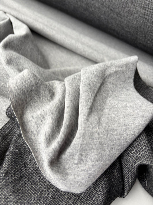 KALEB 009 french terry light grey with lurex