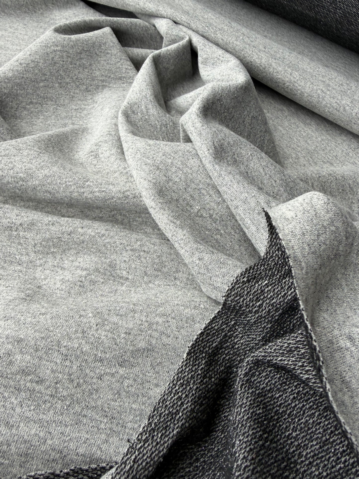 KALEB 009 french terry light grey with lurex