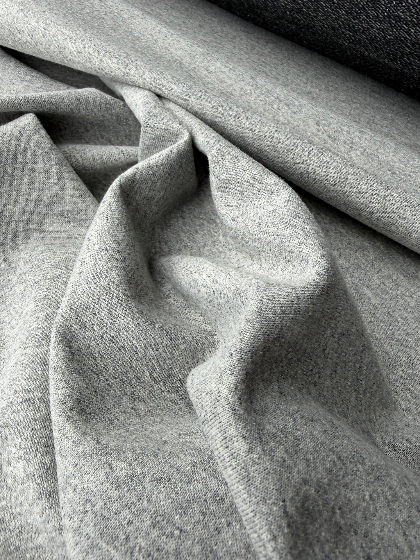 KALEB 009 french terry light grey with lurex