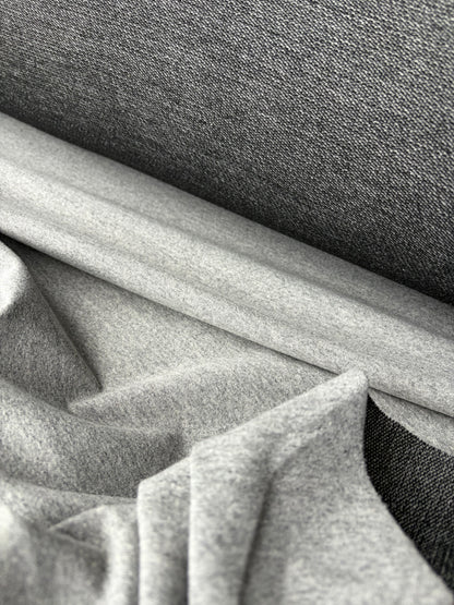 KALEB 009 french terry light grey with lurex