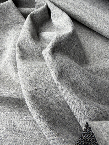 KALEB 009 french terry light grey with lurex