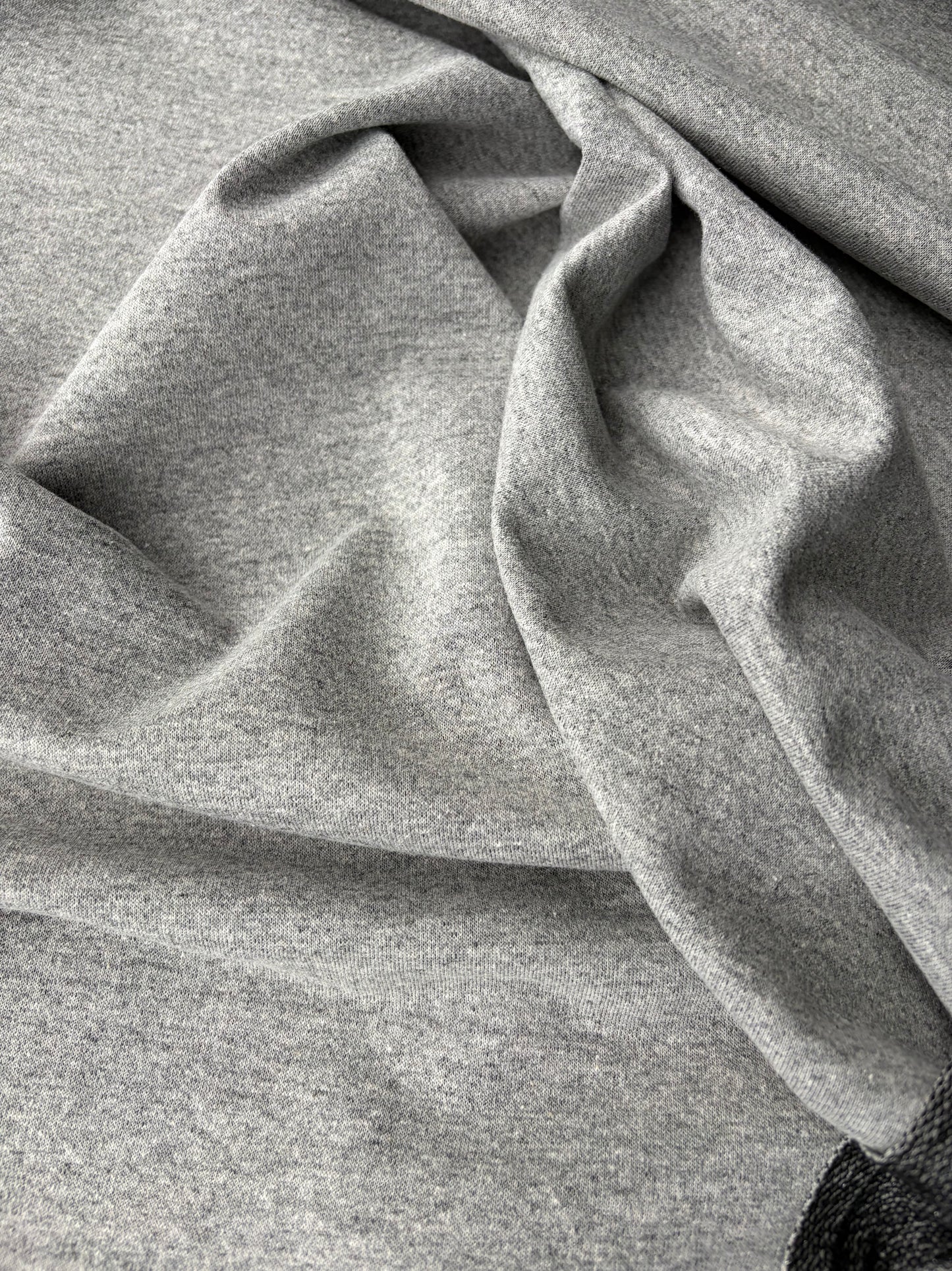 KALEB 009 french terry light grey with lurex