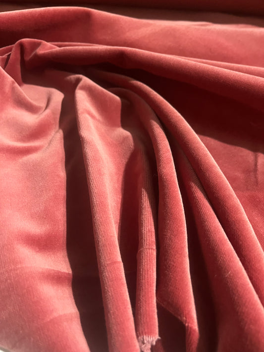 GASPARD 021  cotton velvet soft coral
