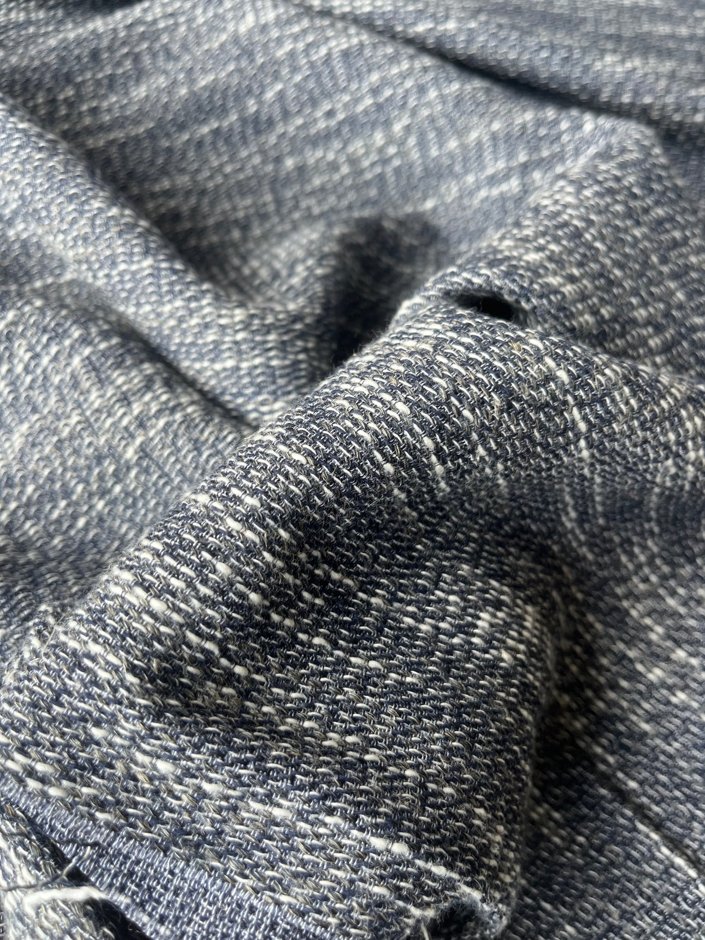 CELESTIN 029 cotton tweed navy/ecru