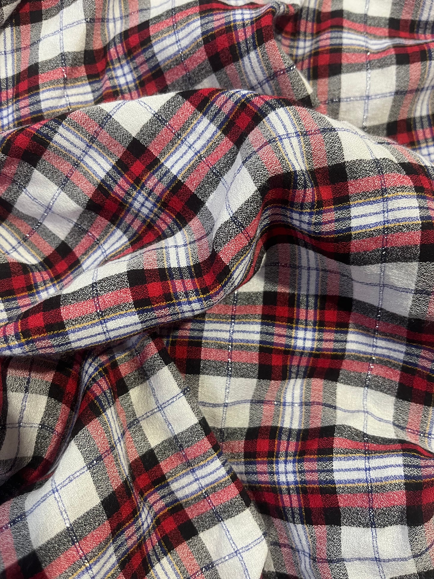 HYACINTHE 001 cotton lurex check