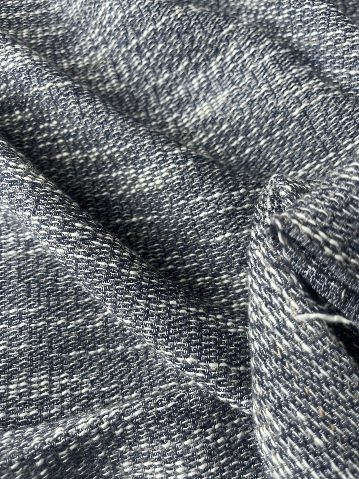 CELESTIN 029 cotton tweed navy/ecru