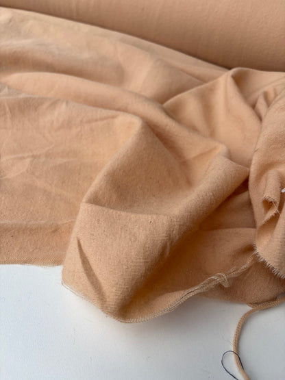KALEB 013 sand coloured carded wool drape