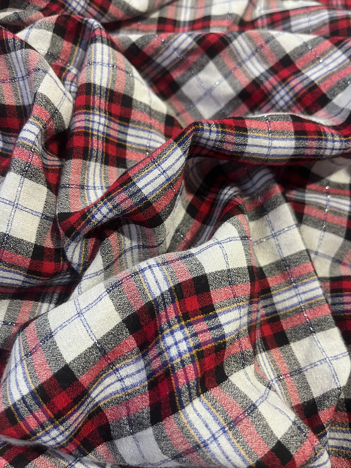 HYACINTHE 001 cotton lurex check