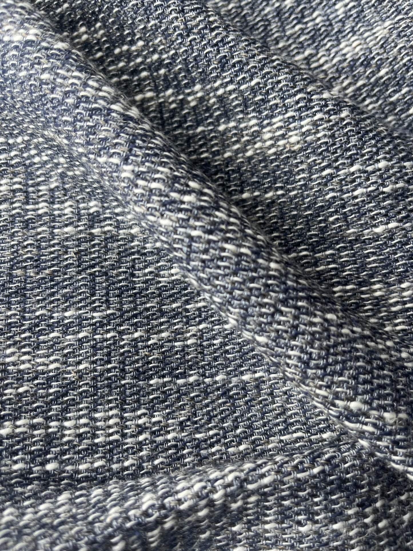 CELESTIN 029 cotton tweed navy/ecru