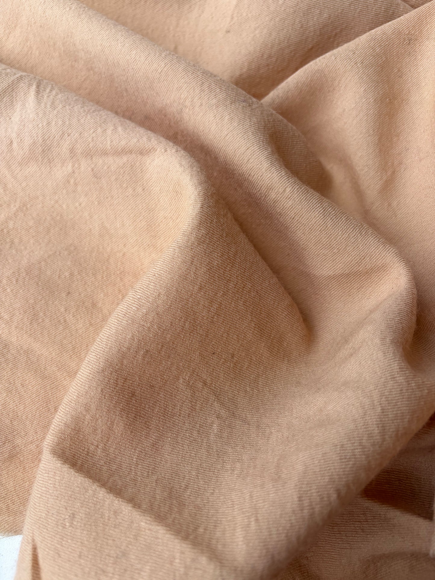 KALEB 013 sand coloured carded wool drape