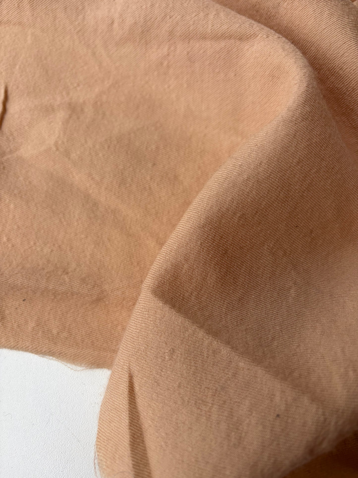 KALEB 013 sand coloured carded wool drape