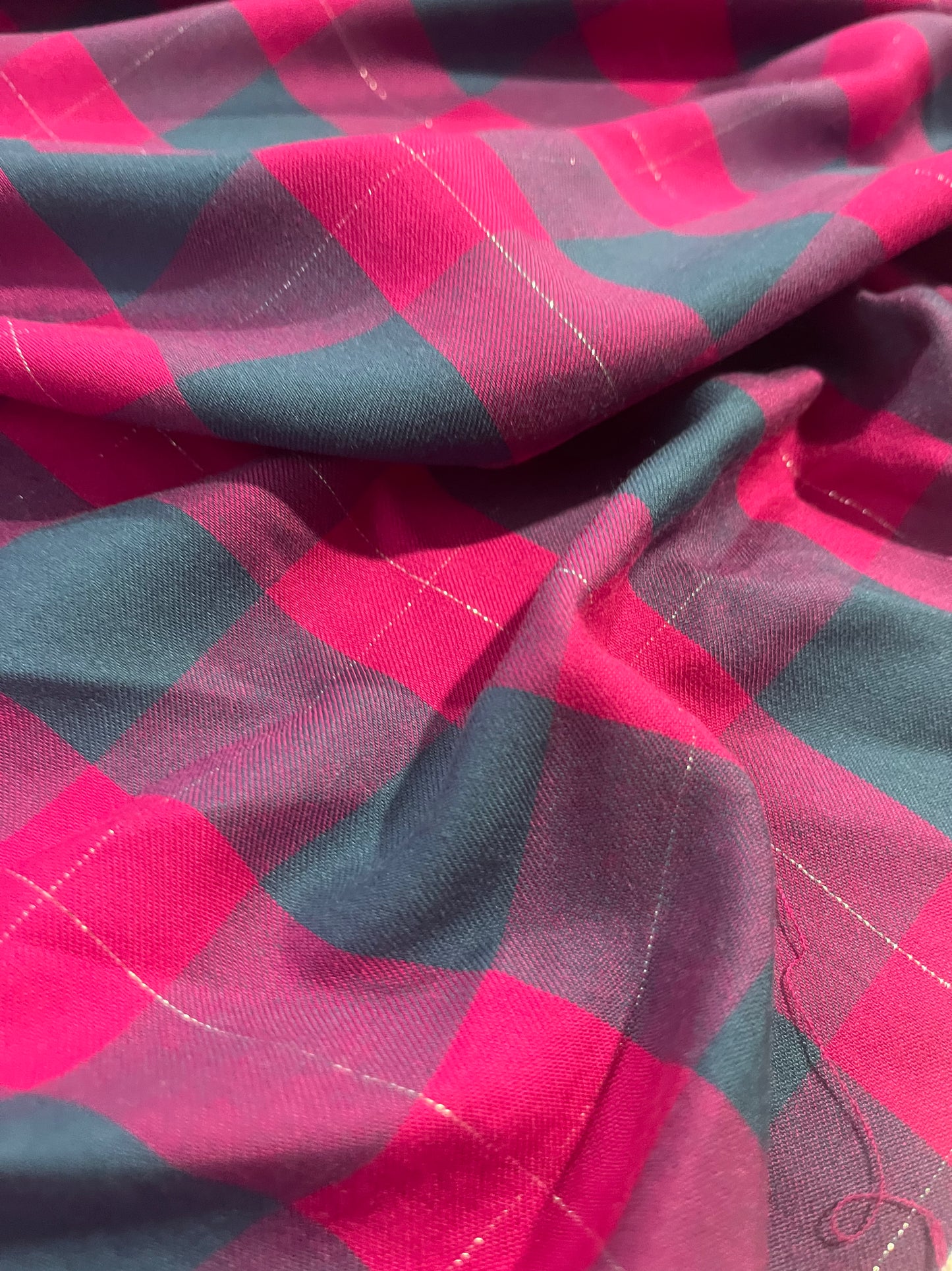 HYACINTHE 002 viscose/ lurex check