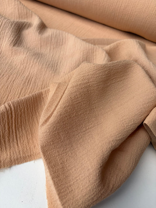 KALEB 014 sand coloured crinckled wool
