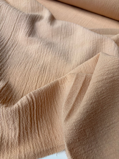 KALEB 014 sand coloured crinckled wool