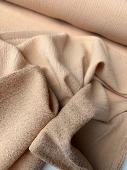 KALEB 014 sand coloured crinckled wool
