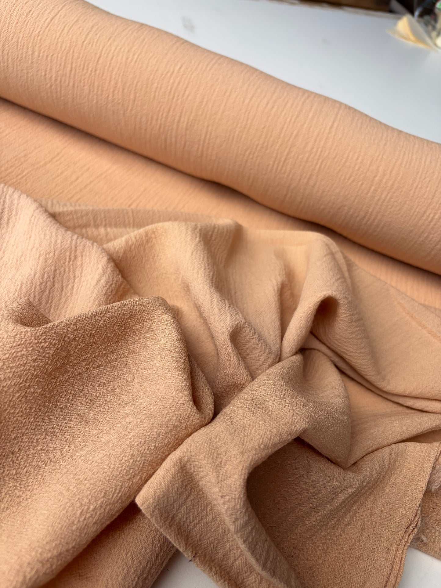 KALEB 014 sand coloured crinckled wool