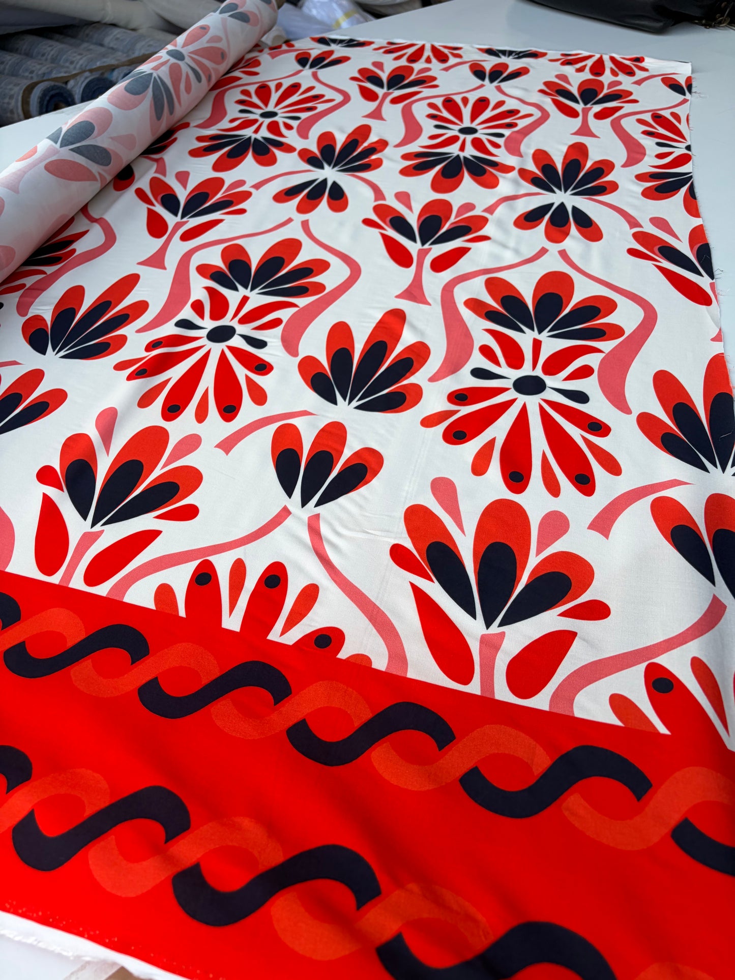 MARGE 027 viscose single border print