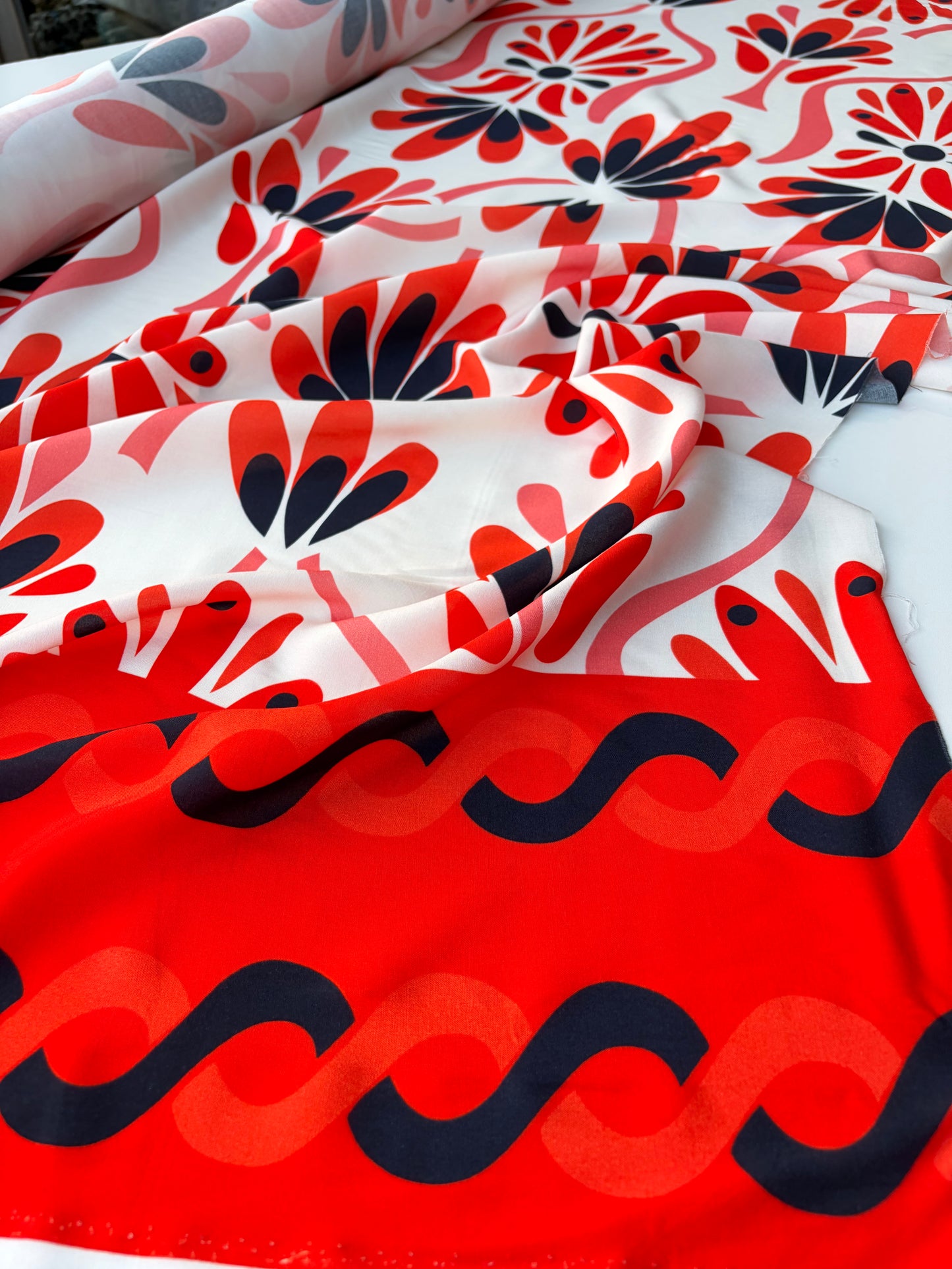 MARGE 027 viscose single border print