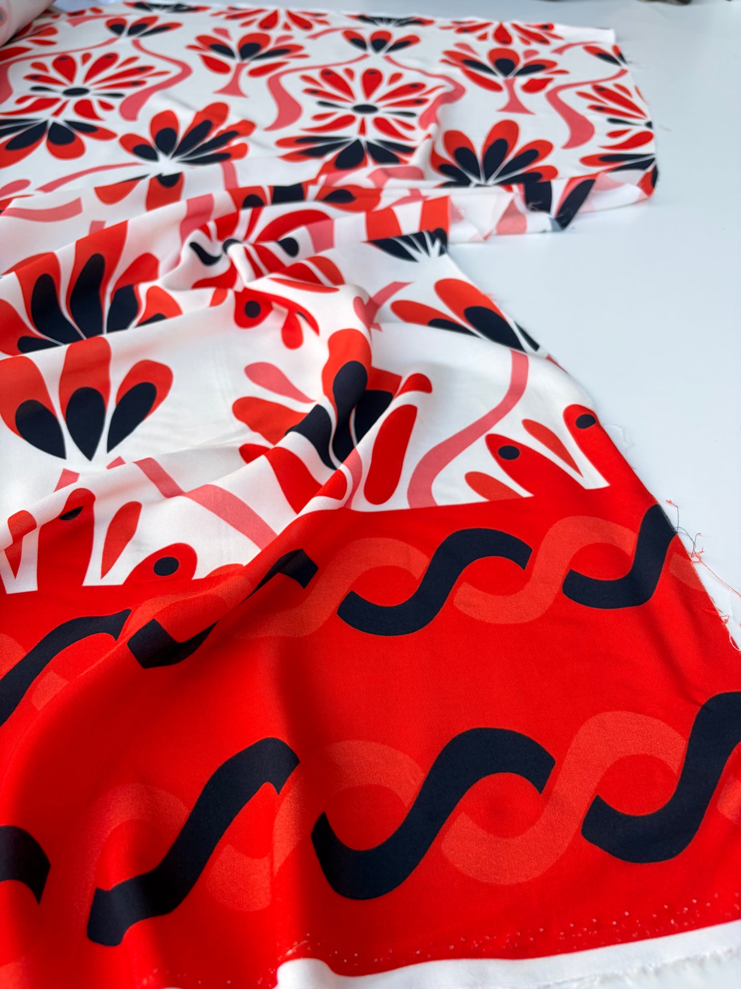 MARGE 027 viscose single border print