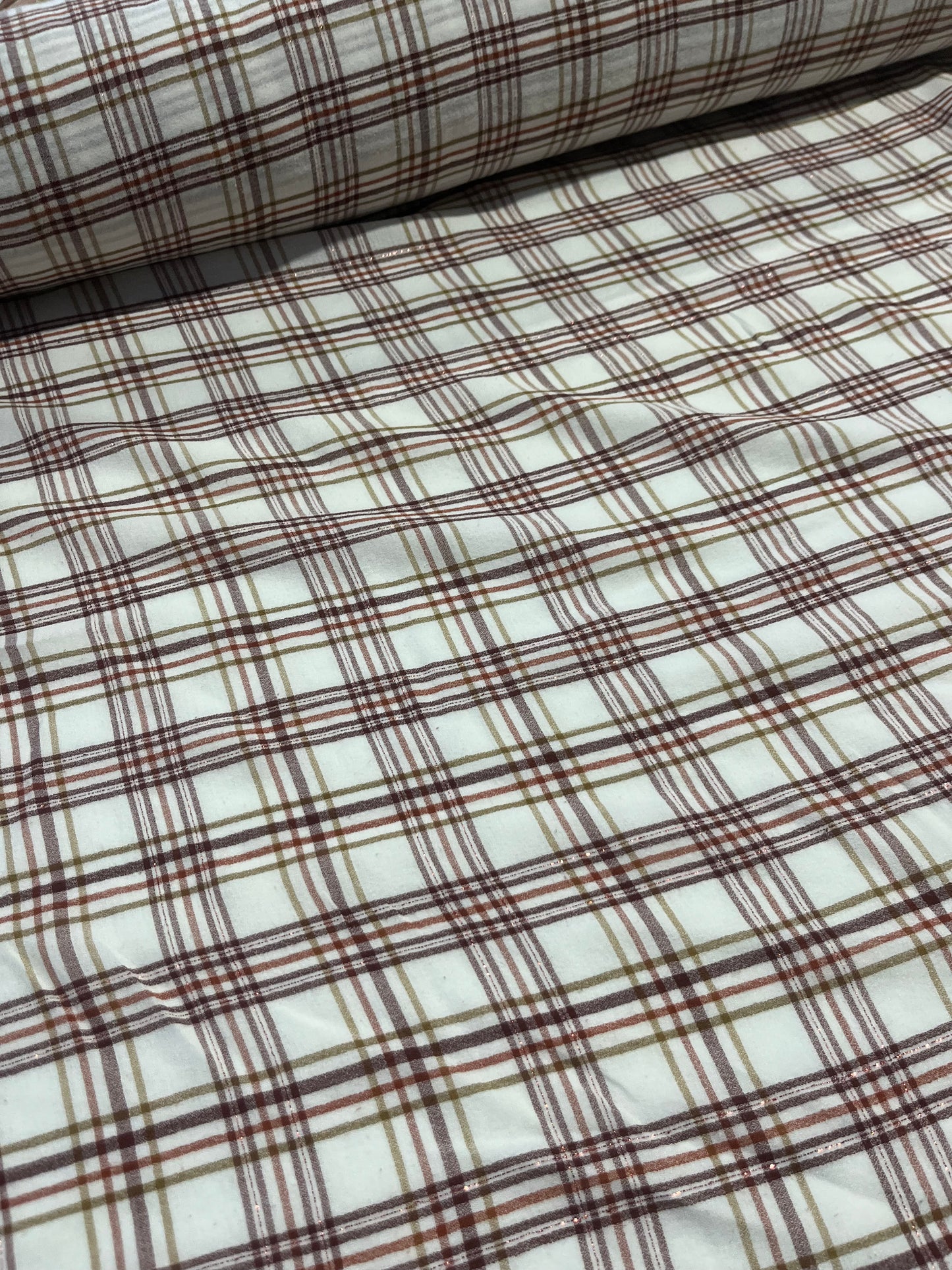 HYACINTHE 007 cotton lurex check