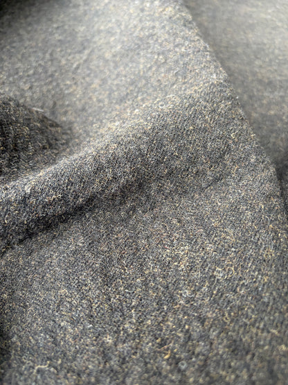 KALEB 018 brown carded wool fused with lining
