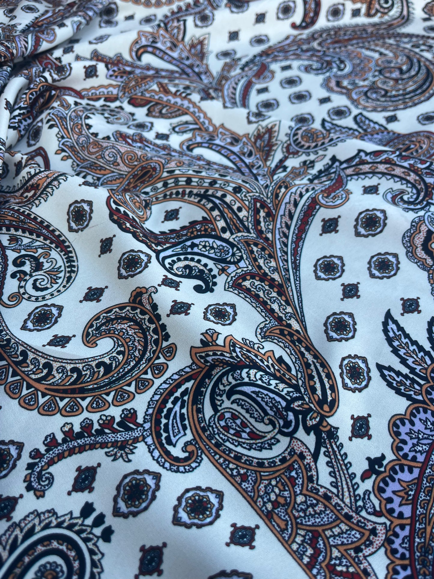 FLORA 004 viscose with cashemere print