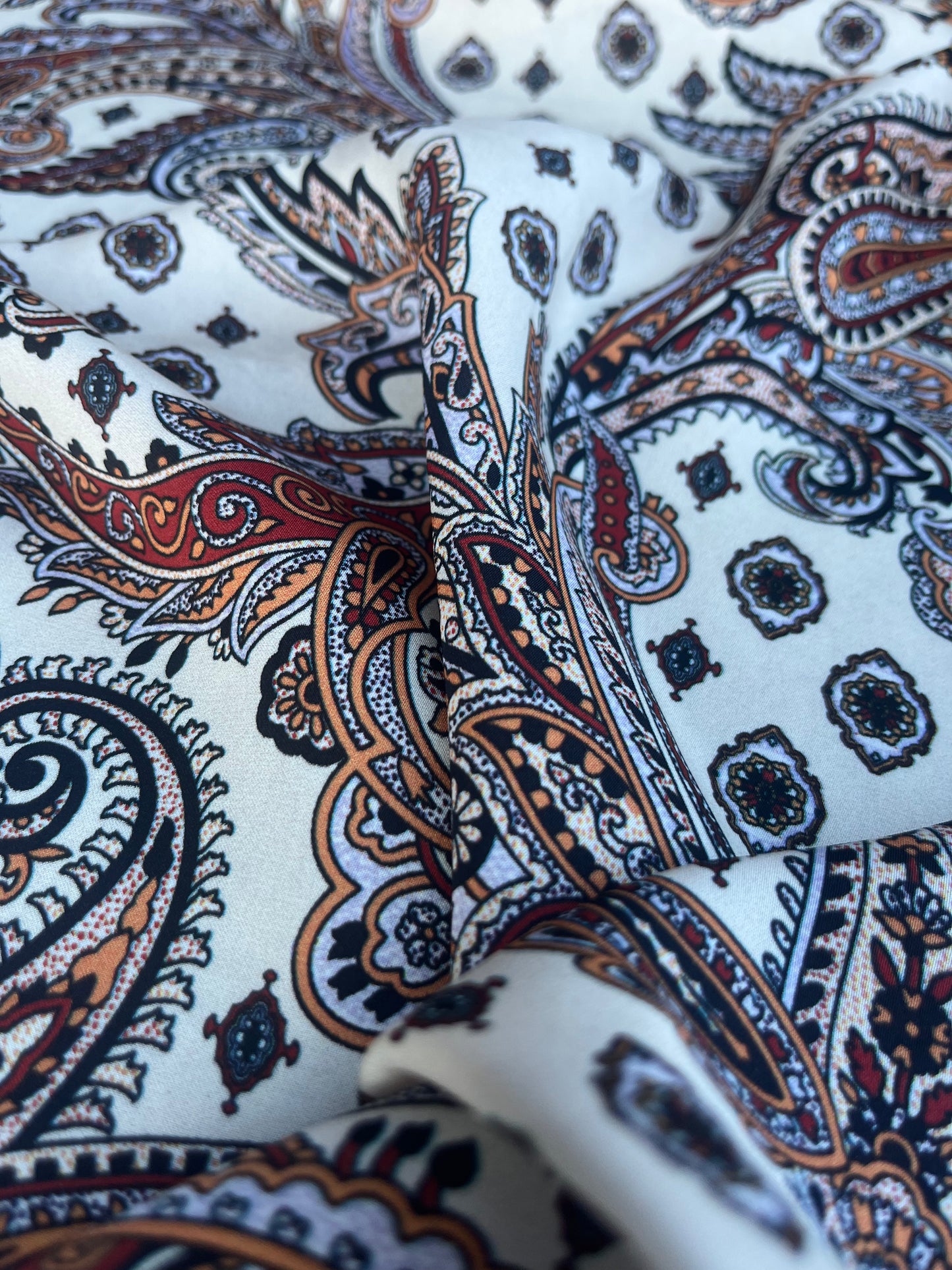 FLORA 004 viscose with cashemere print