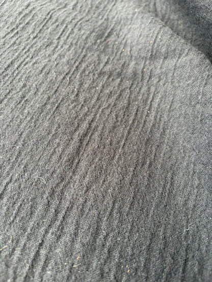 KALEB 020 black heavy wool double fabric