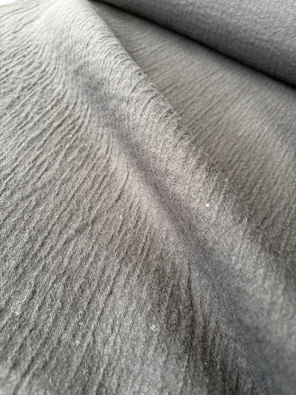 KALEB 020 black heavy wool double fabric