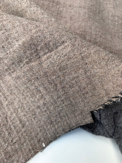 KALEB 021 grey/brown heavy wool double fabric