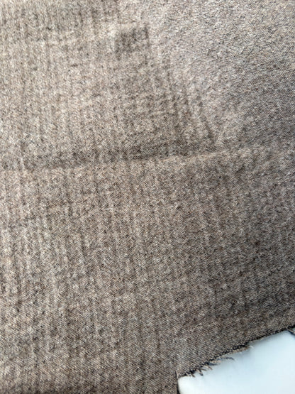 KALEB 021 grey/brown heavy wool double fabric