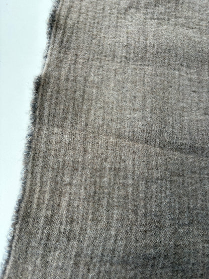 KALEB 021 grey/brown heavy wool double fabric