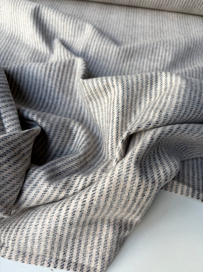 KALEB 022 heavy wool flannel pinstripe
