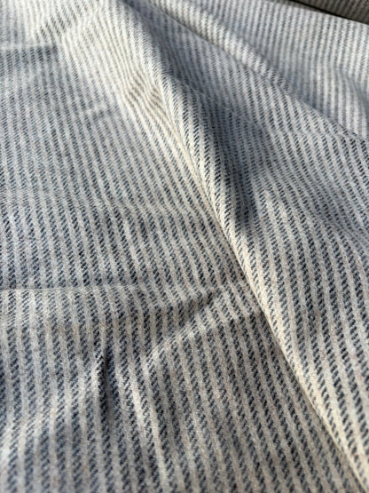 KALEB 022 heavy wool flannel pinstripe