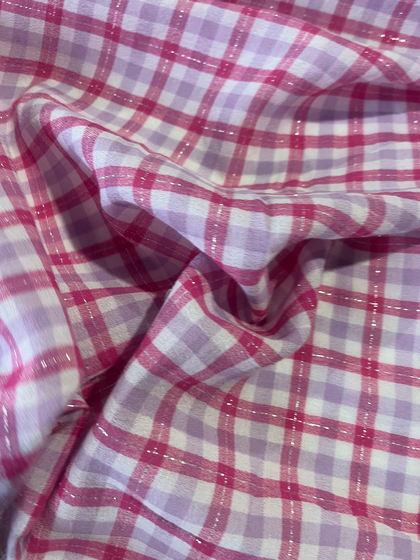 HYACINTHE 015 cotton lurex check